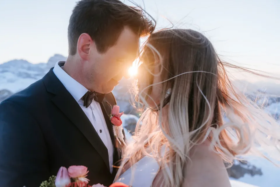 A Winter Ski Elopement in the Dolomites