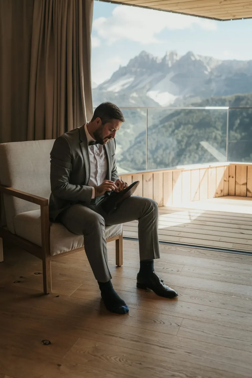 Adventure Helicopter Elopement in the Dolomites