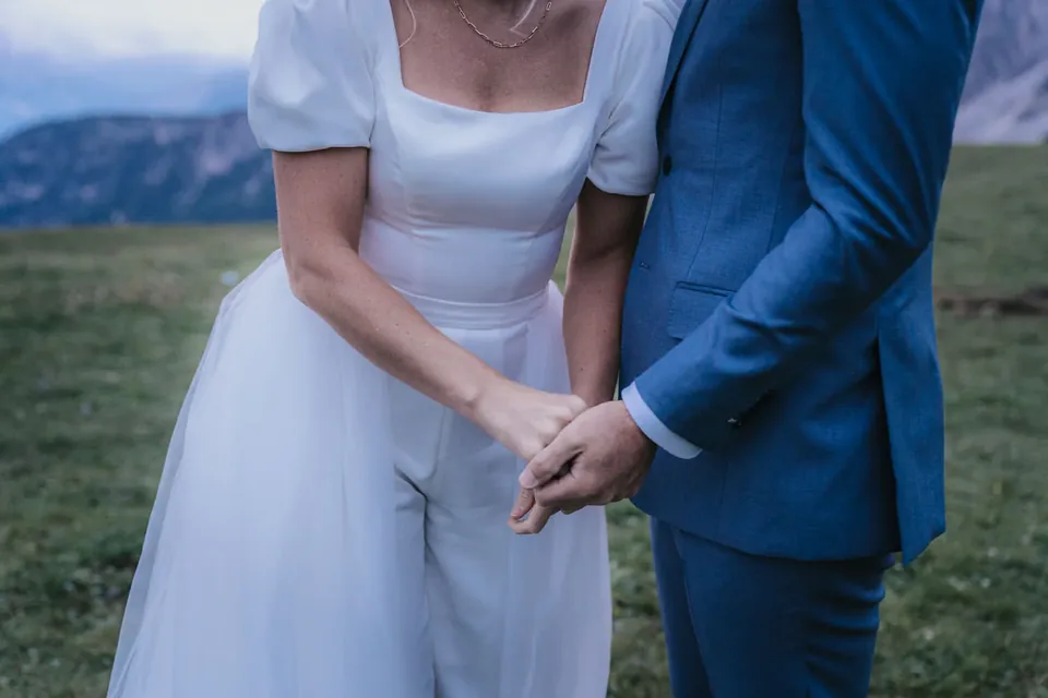 A Passo Giau Meadow Elopement in the Dolomites