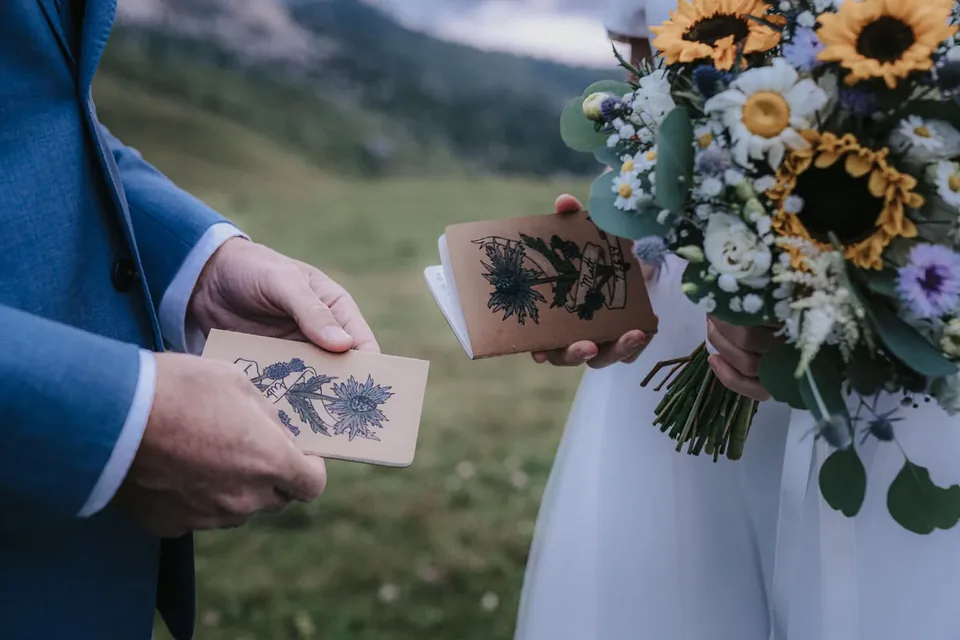 A Passo Giau Meadow Elopement in the Dolomites