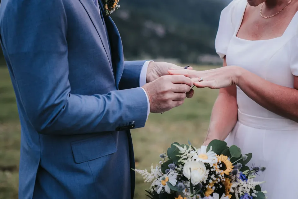 A Passo Giau Meadow Elopement in the Dolomites