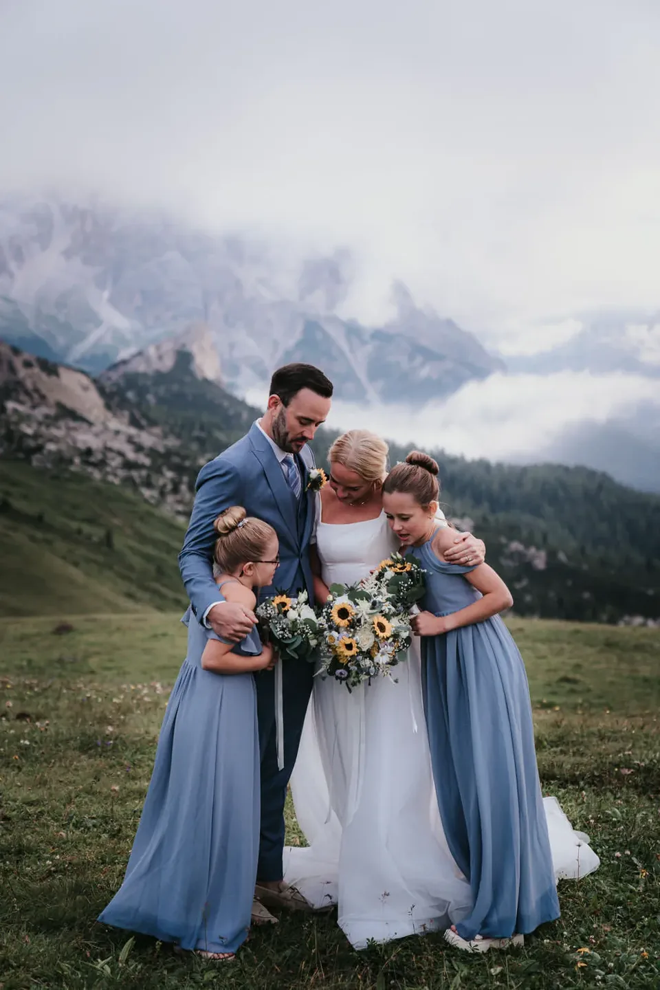 A Passo Giau Meadow Elopement in the Dolomites