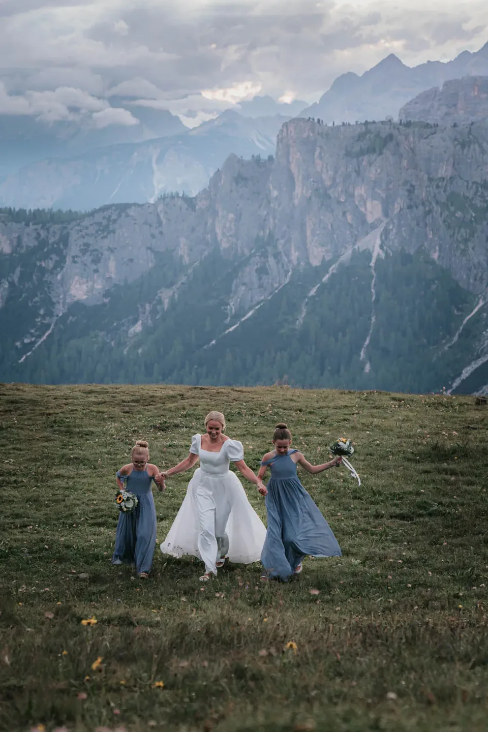 A Passo Giau Meadow Elopement in the Dolomites