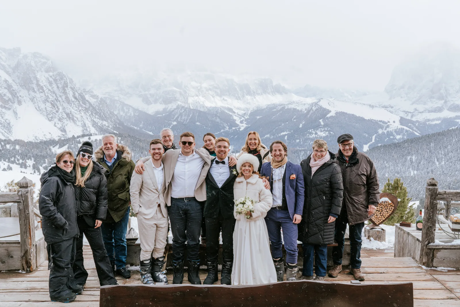 A Winter Wedding in Val Gardena