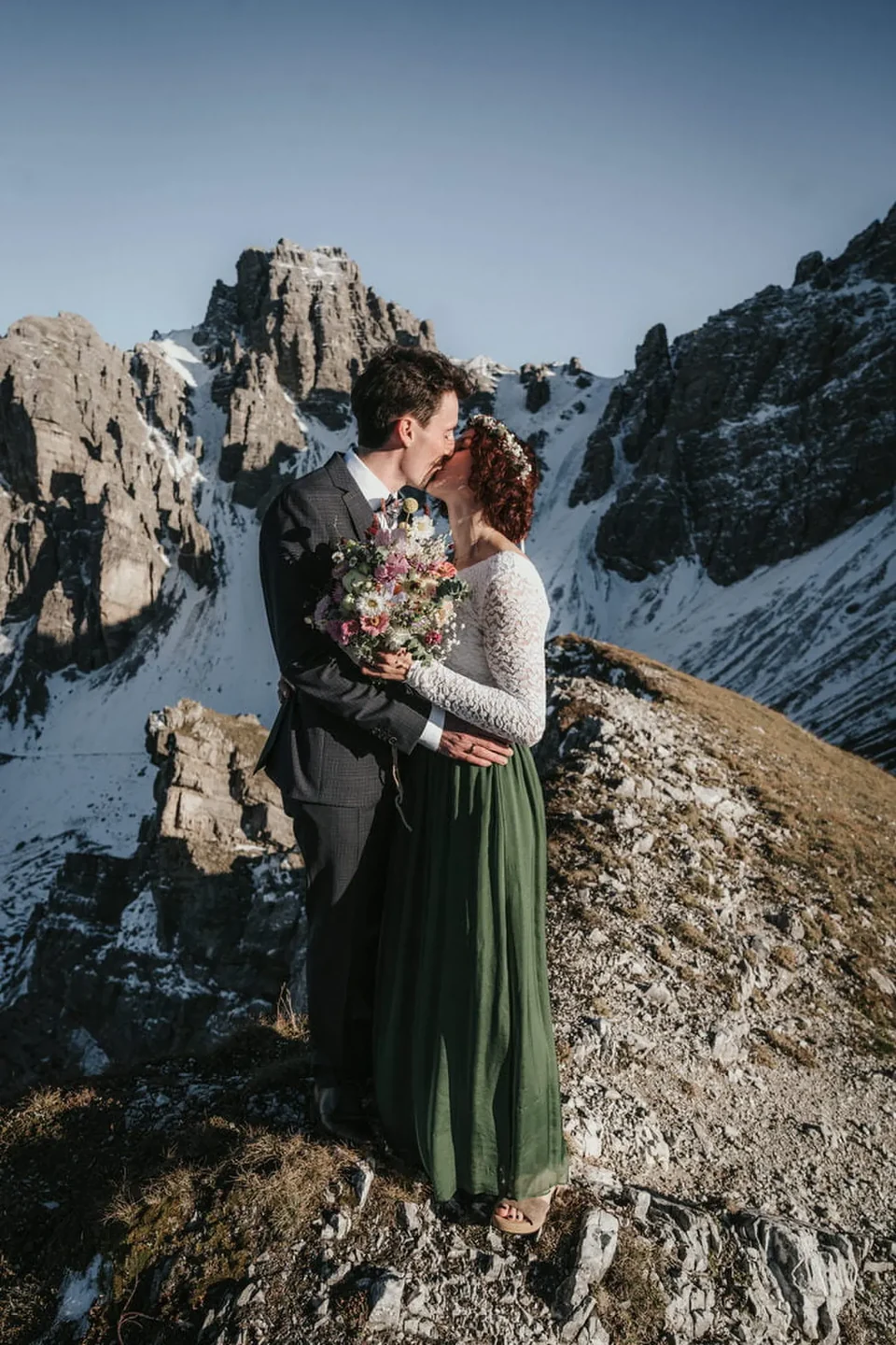 Boda oficial en la cima del Tirol