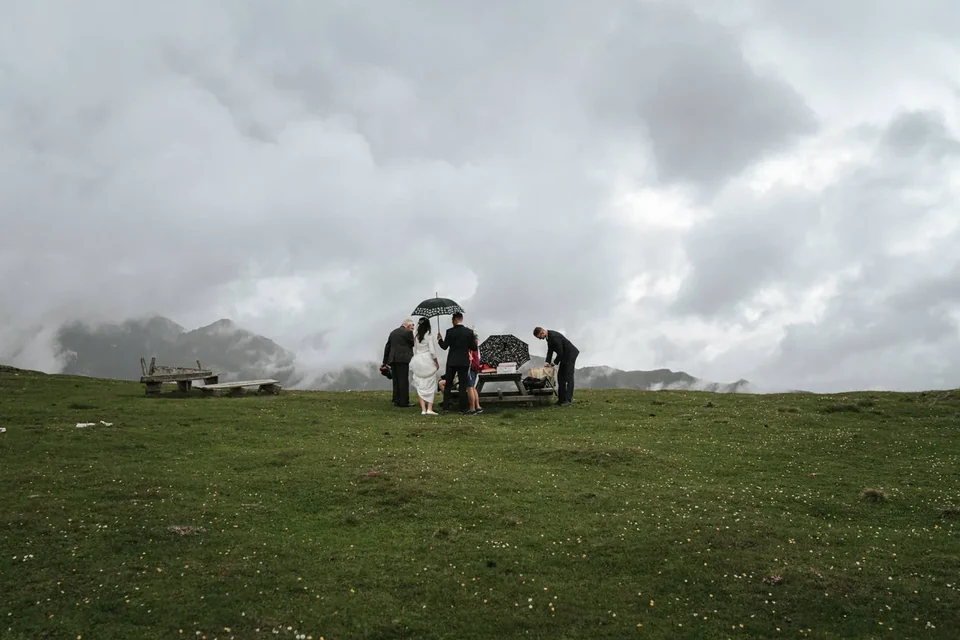 Boda oficial en la cima del Tirol