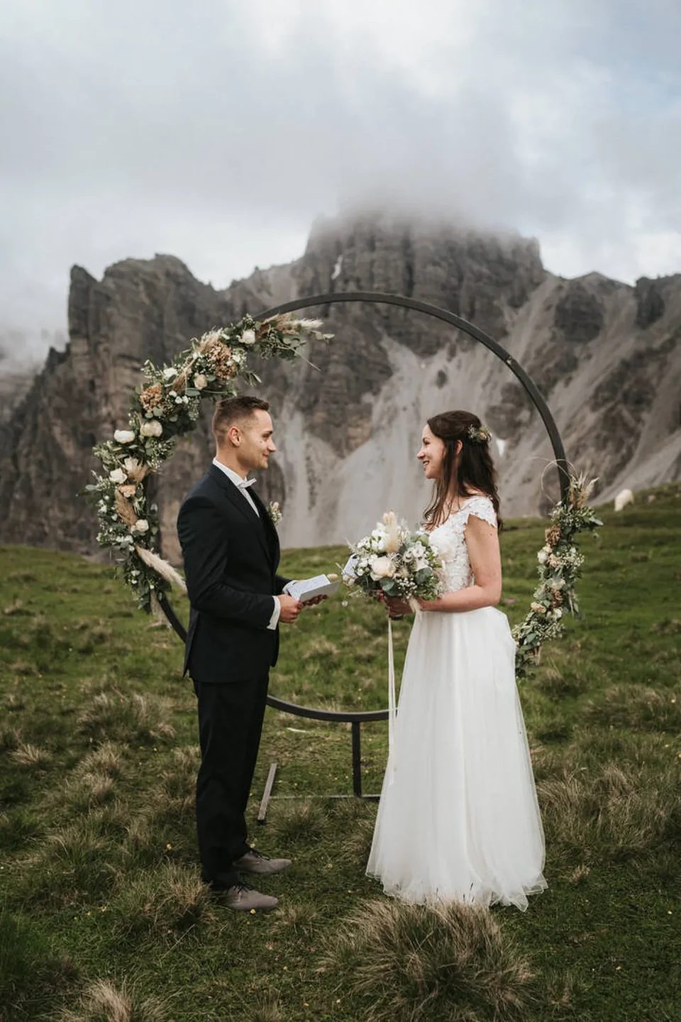 Boda oficial en la cima del Tirol