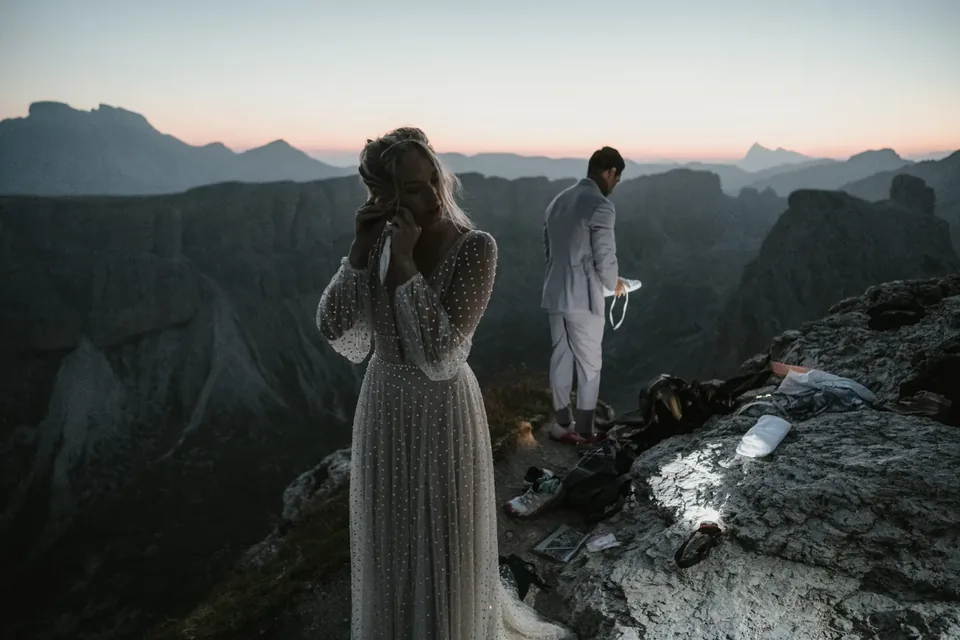 Sunrise in the Dolomites