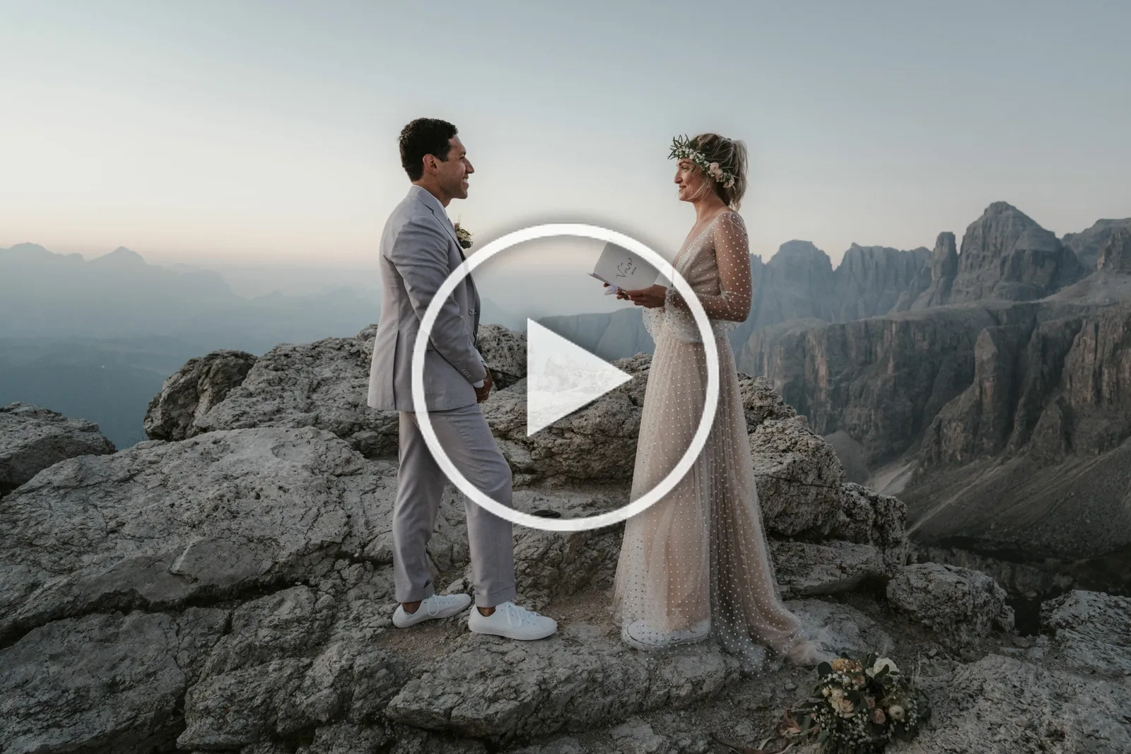 A Magical Sunrise Elopement in the Dolomites
