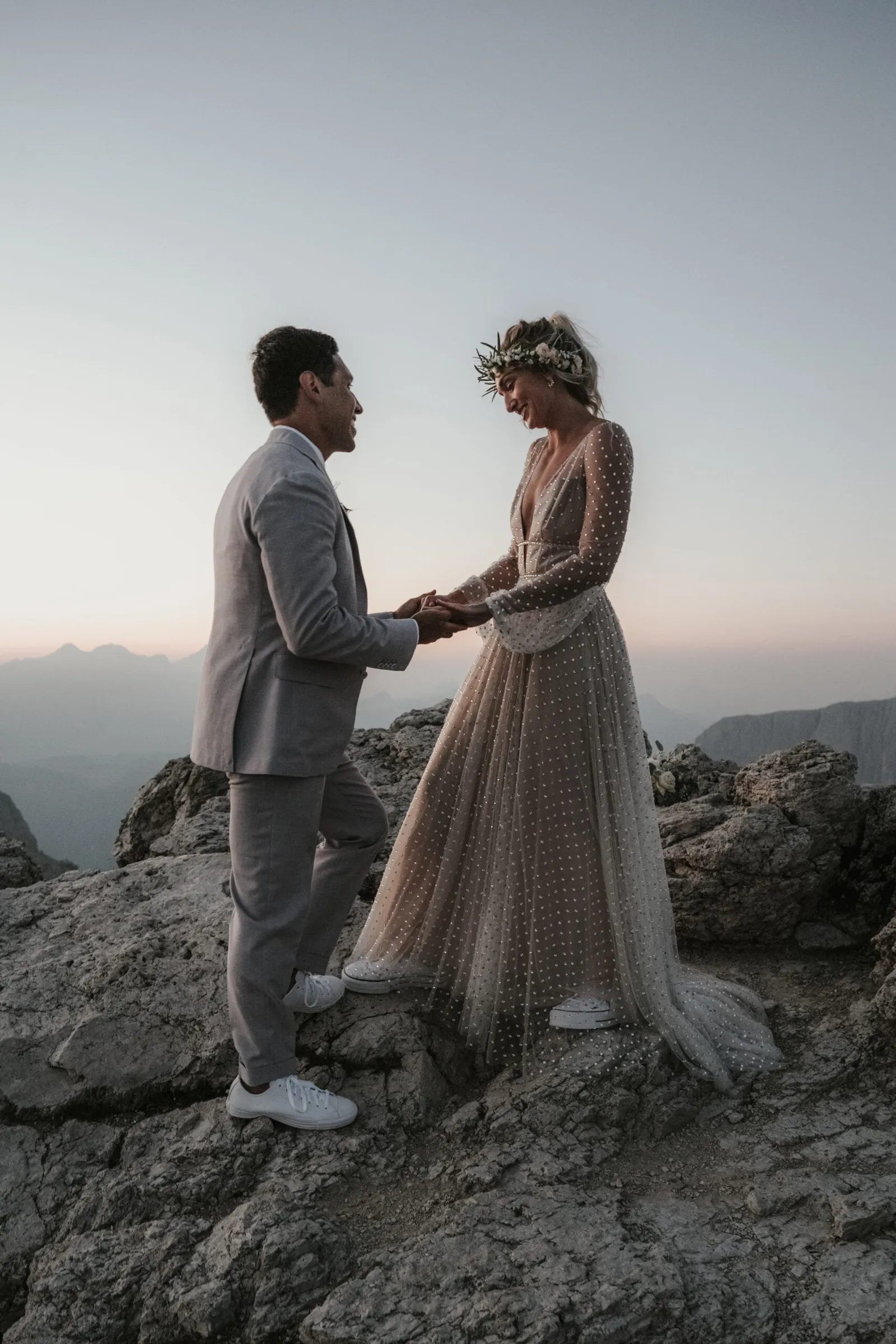A Magical Sunrise Elopement in the Dolomites