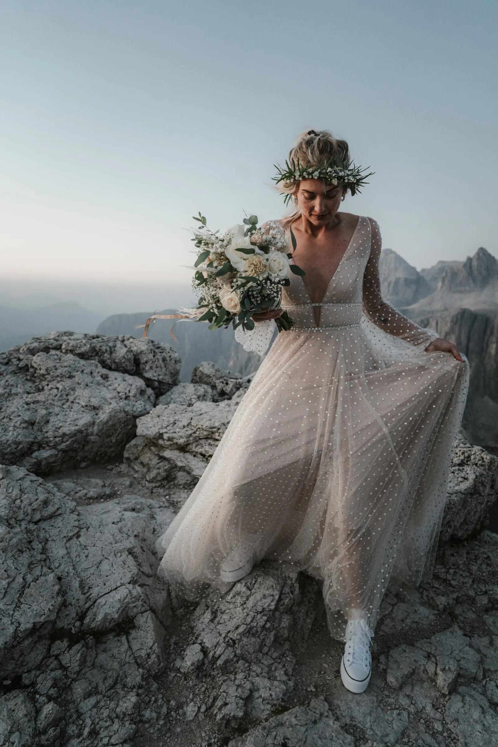 A Magical Sunrise Elopement in the Dolomites