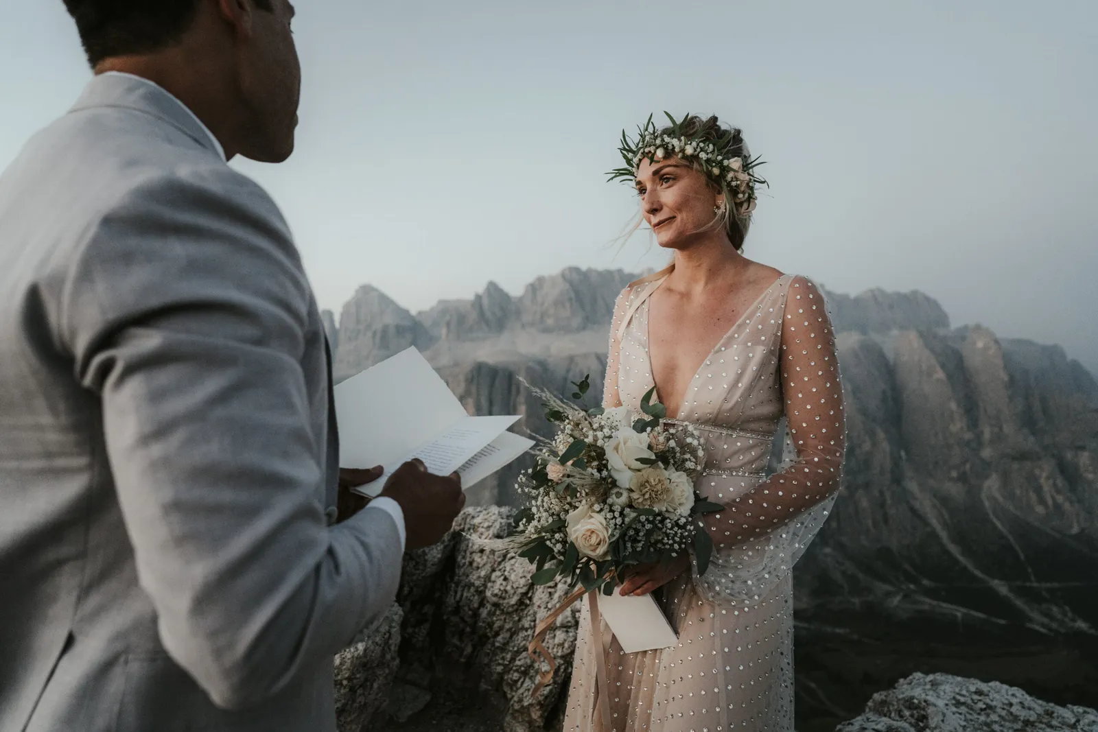 A Magical Sunrise Elopement in the Dolomites