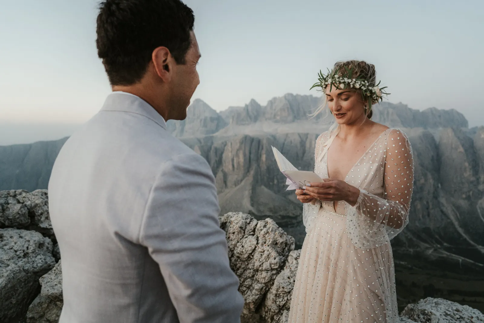 A Magical Sunrise Elopement in the Dolomites
