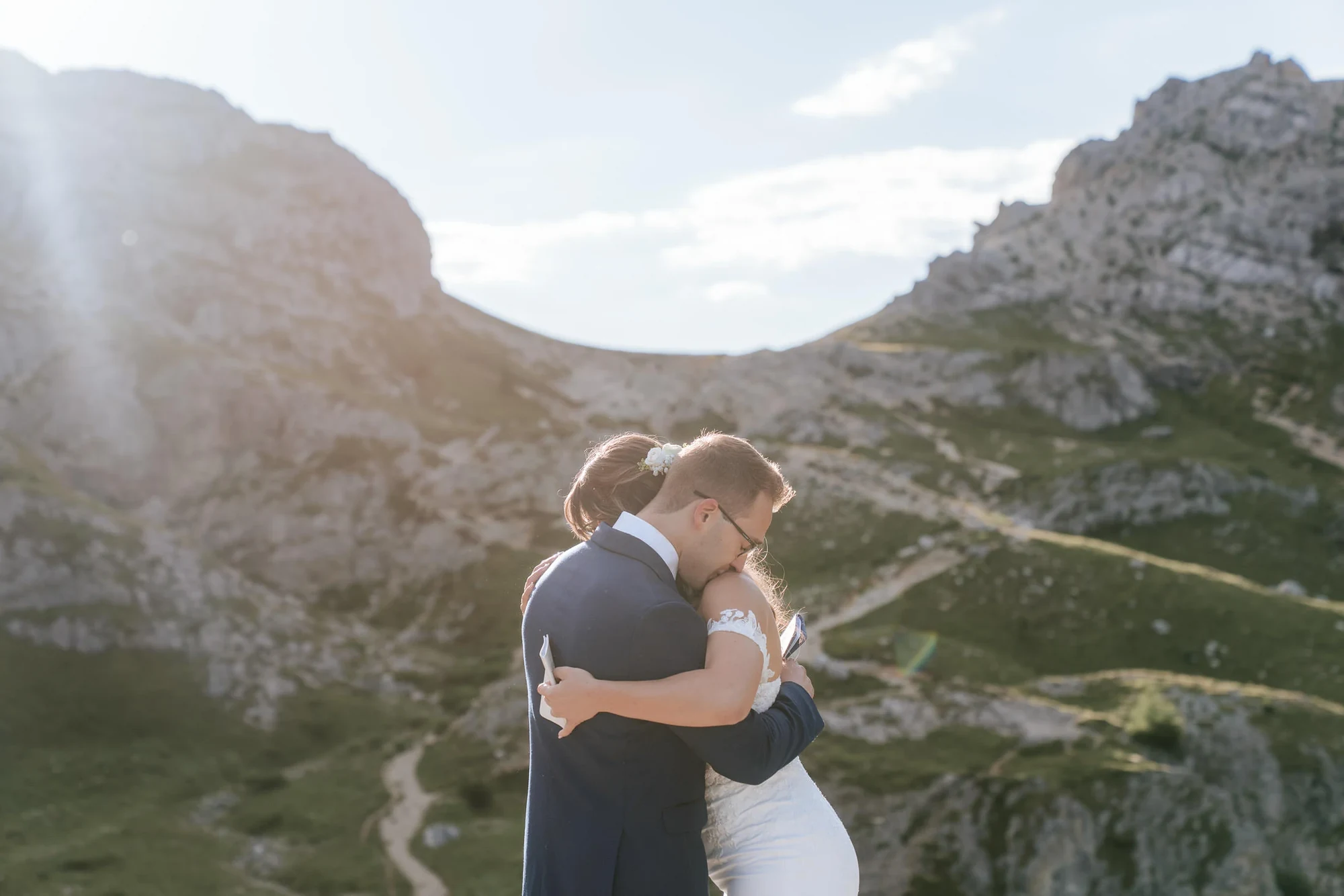 Ein Drei-Stopp-Helikopter-Elopement in den Dolomiten