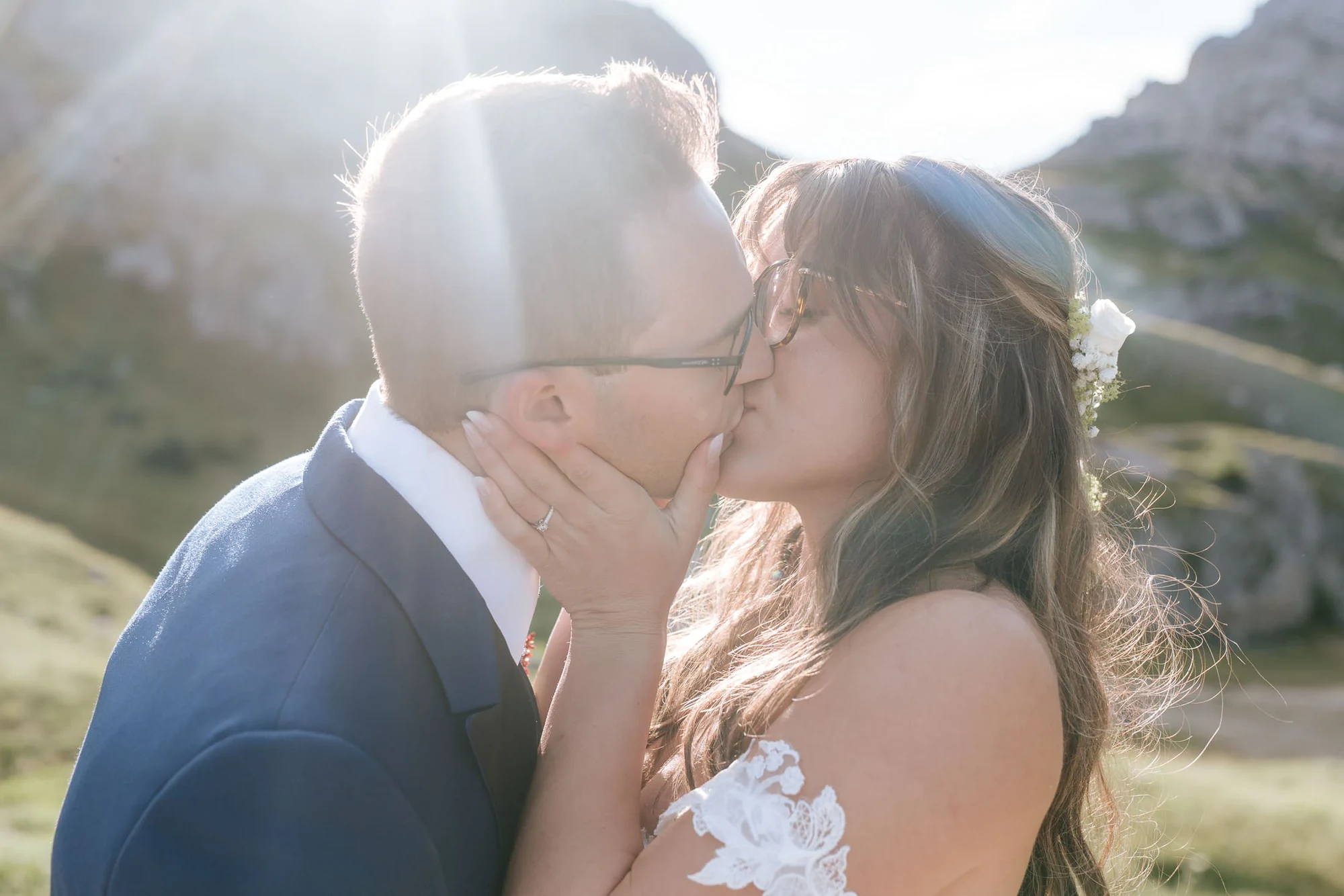 Ein Drei-Stopp-Helikopter-Elopement in den Dolomiten