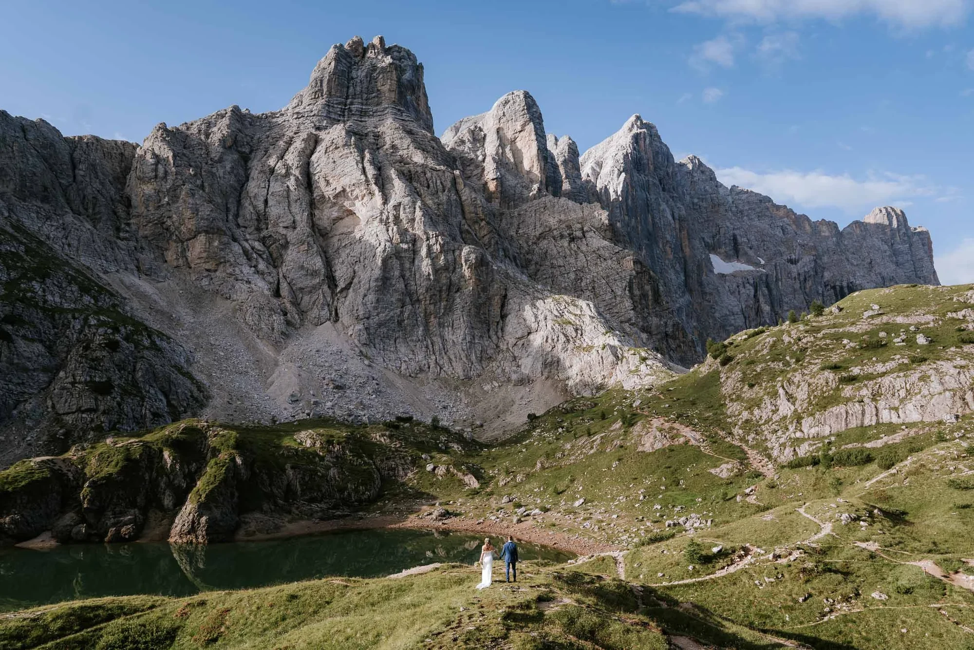 Ein Drei-Stopp-Helikopter-Elopement in den Dolomiten