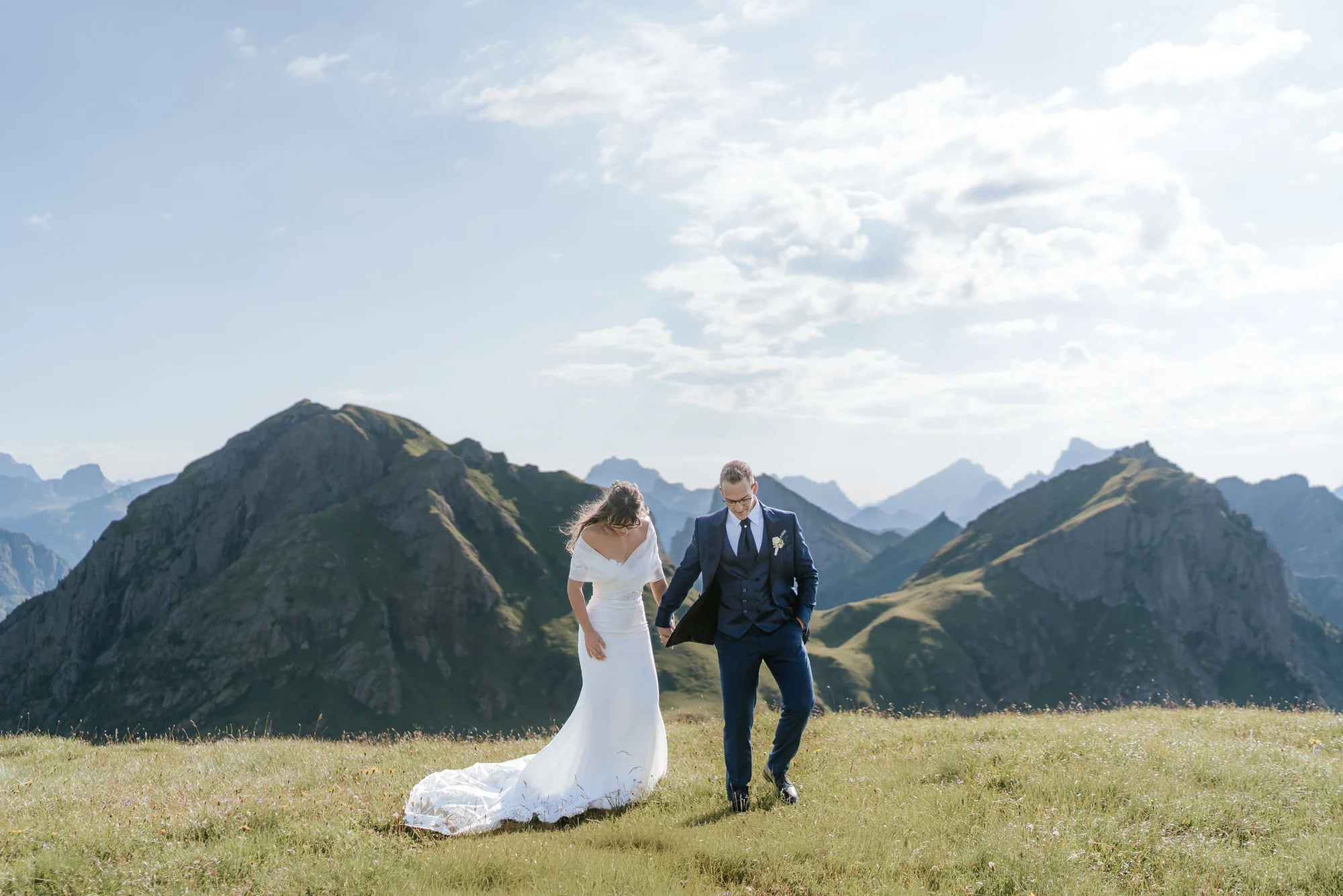 Ein Drei-Stopp-Helikopter-Elopement in den Dolomiten