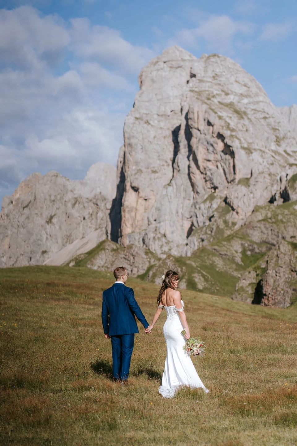 Ein Drei-Stopp-Helikopter-Elopement in den Dolomiten