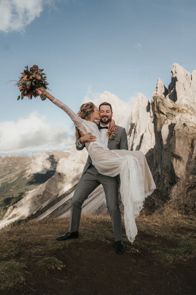 Seceda, Elopement, Dolomits, Wedding, Mountain