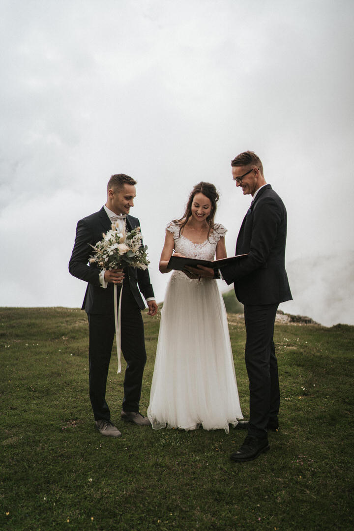 Offizielle Hochzeit am berg, Berghochzeit, Mountain Elopement